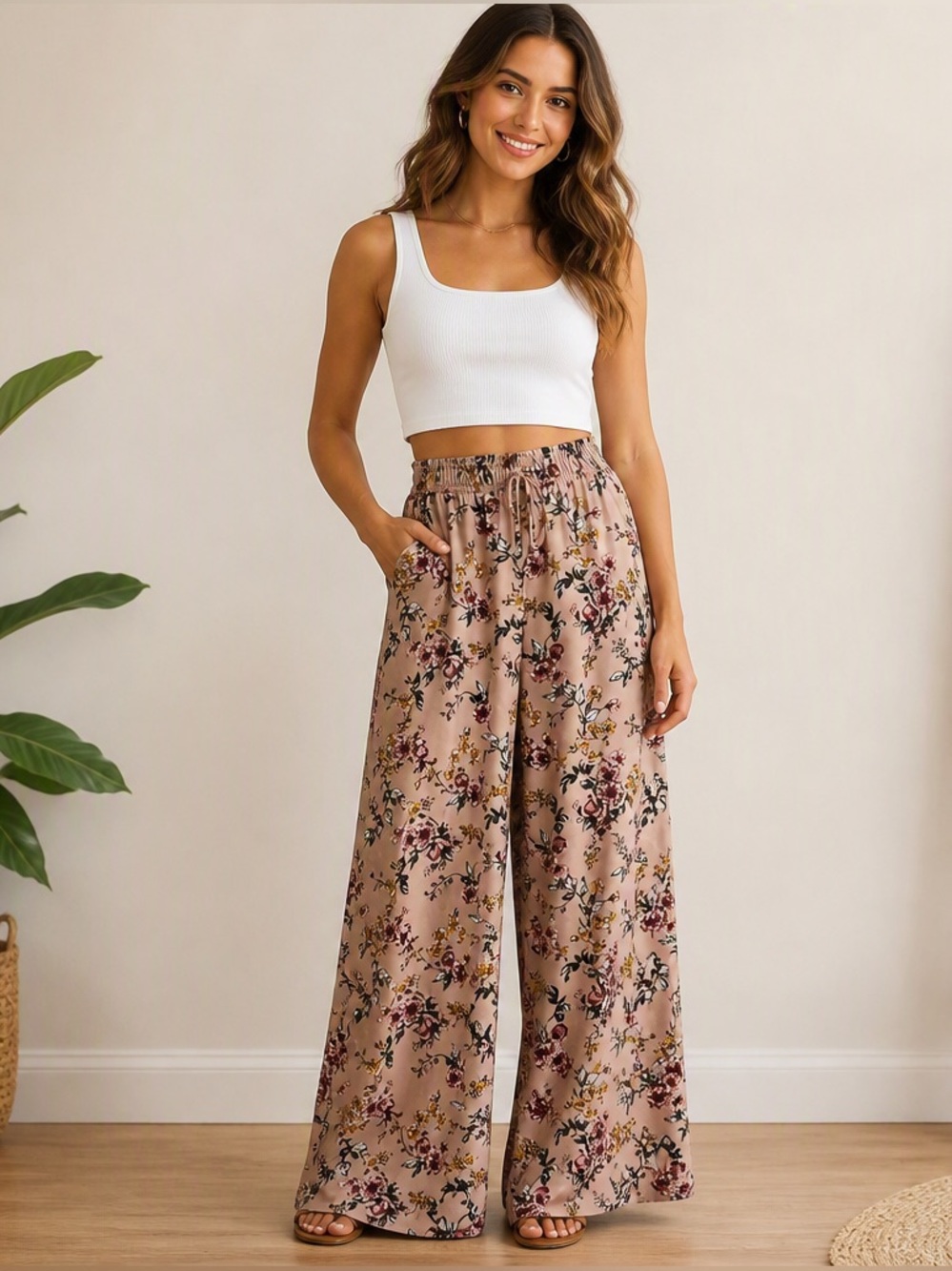 Joe B Wide Leg Palazzo Pant - Size L